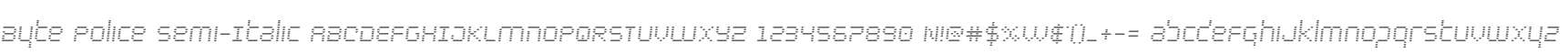 Byte Police Semi-Italic