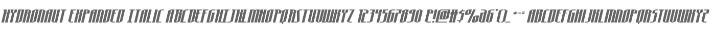 Hydronaut Expanded Italic