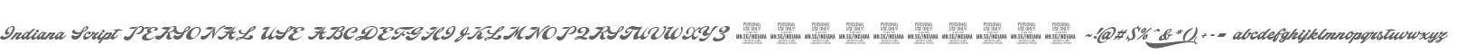 Indiana Script PERSONAL USE