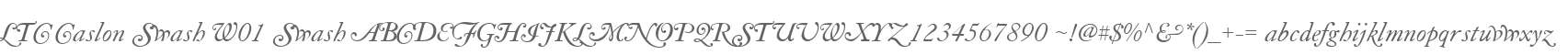 LTC Caslon Swash W01 Swash