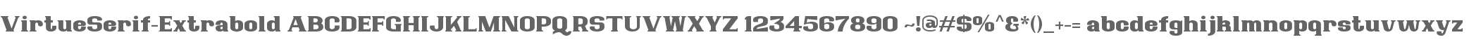 Virtue Serif Extrabold
