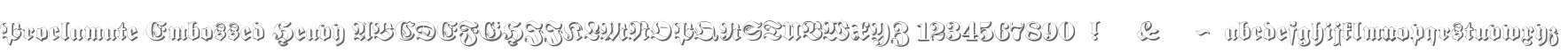 Proclamate Embossed Heavy