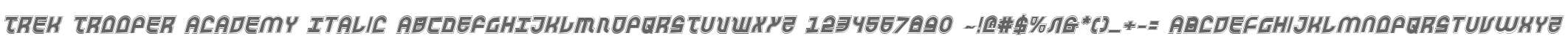 Trek Trooper Academy Italic