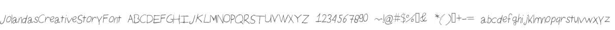 JolandasCreativeStoryFont