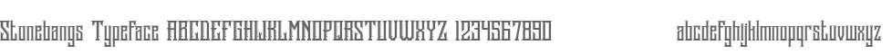 Stonebangs Typeface
