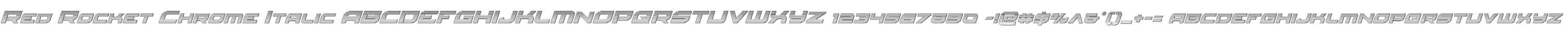 Red Rocket Chrome Italic