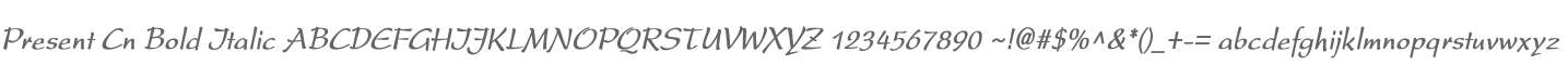 Present Cn Bold Italic