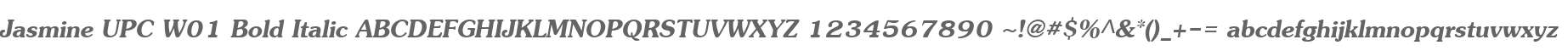 Jasmine UPC W01 Bold Italic