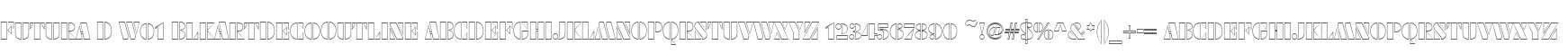 Futura D W01 BlkArtDecoOutline
