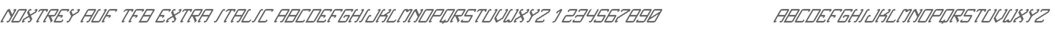Noxtrey Auf tfb extra Italic
