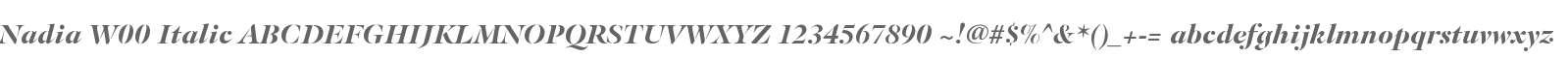 Nadia W00 Italic