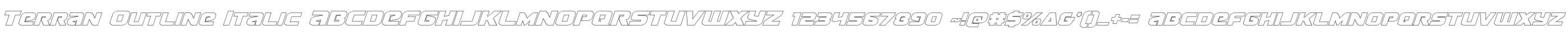 Terran Outline Italic