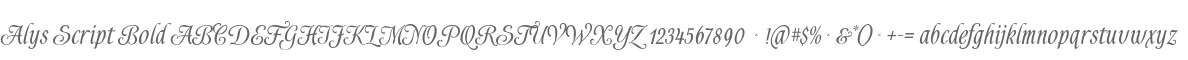 Alys Script Bold