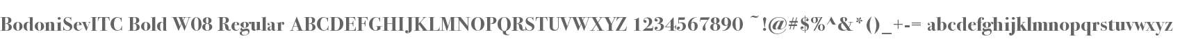 BodoniSevITC Bold W08 Regular