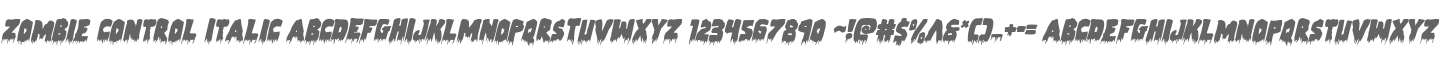 Zombie Control Italic