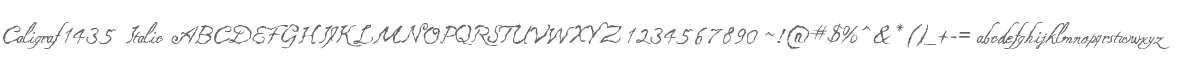 Caligraf 1435 Italic