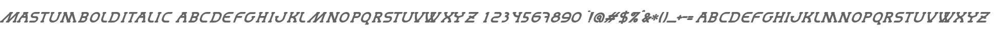 MastumBoldItalic