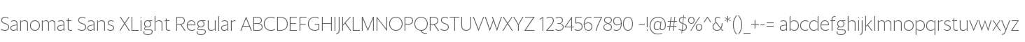 Sanomat Sans XLight Regular