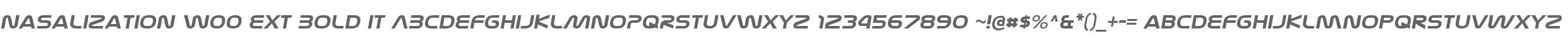 Nasalization W00 Ext Bold It