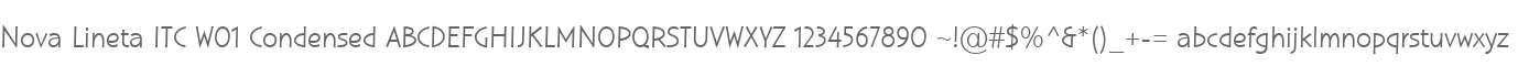 Nova Lineta ITC W01 Condensed