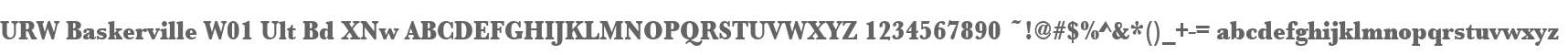 URW Baskerville W01 Ult Bd XNw