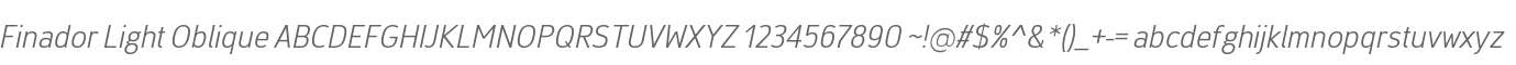 Finador Light Oblique