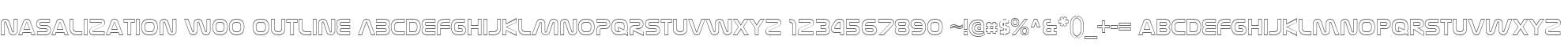 Nasalization W00 Outline
