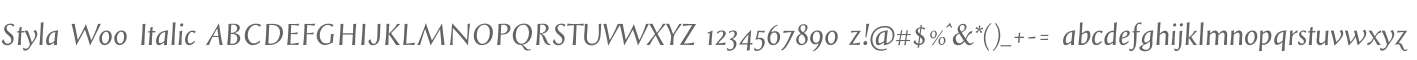 Styla W00 Italic