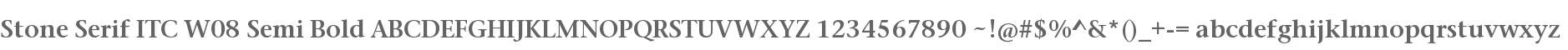 Stone Serif ITC W08 Semi Bold