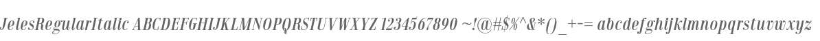 JelesRegularItalic