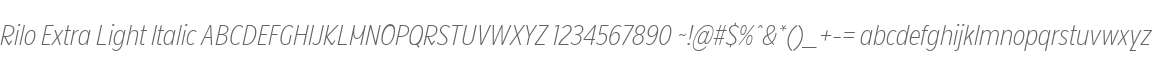 Rilo-ExtraLightItalic