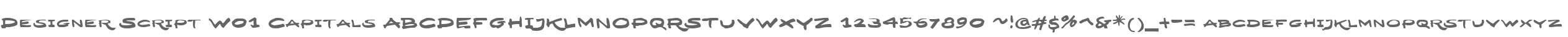 Designer Script W01 Capitals