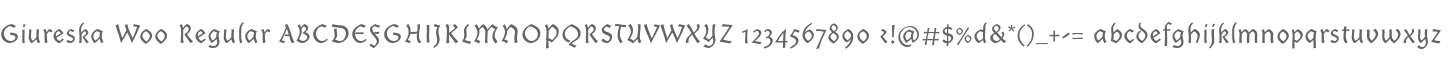 Giureska W00 Regular