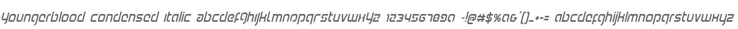 Youngerblood Condensed Italic