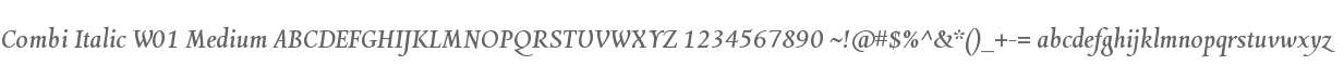 Combi Italic W01 Medium