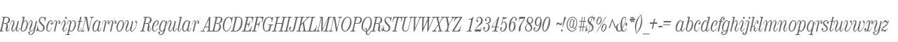 RubyScriptNarrow Regular