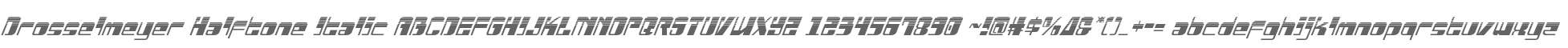 Drosselmeyer Halftone Italic