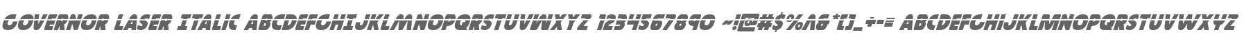 Governor Laser Italic
