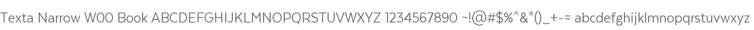 Texta Narrow W00 Book