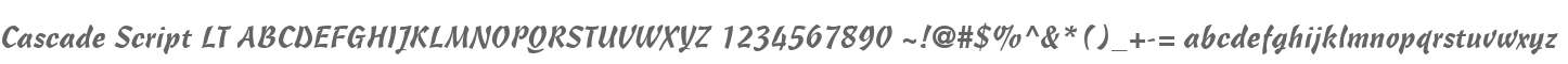 Cascade Script LT