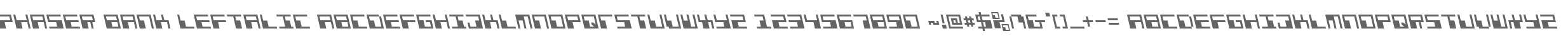 Phaser Bank Leftalic
