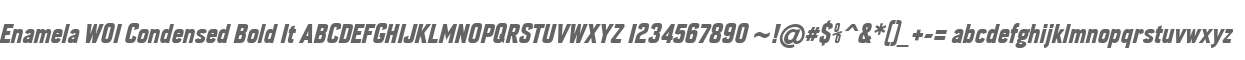 Enamela W01 Condensed Bold It