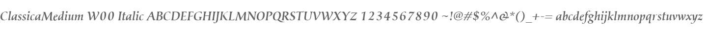 ClassicaMedium W00 Italic