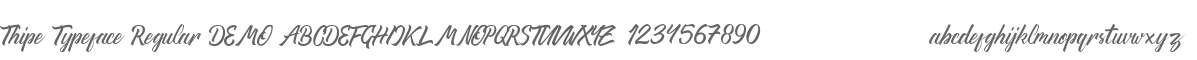 Thipe Typeface Regular DEMO