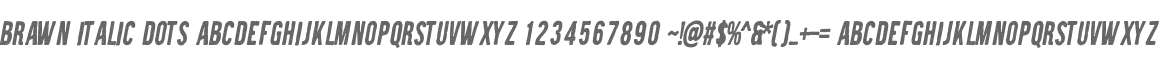 Brawn Italic Dots