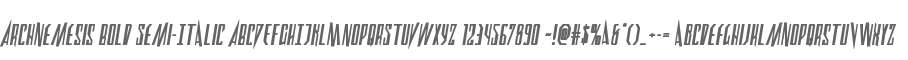 Archnemesis Bold Semi-Italic