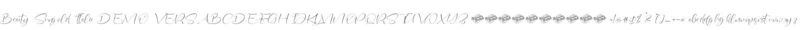 Beauty Sungold Italic DEMO VERS