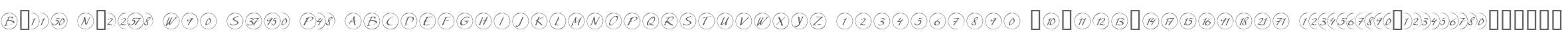 Bullet Numbers W90 Script Pos