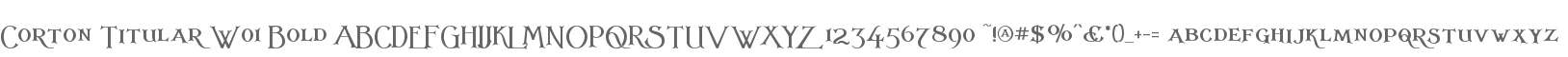 Corton Titular W01 Bold