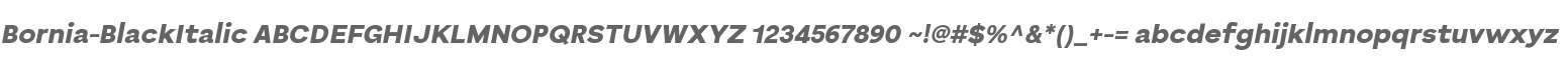 Bornia Black Ita